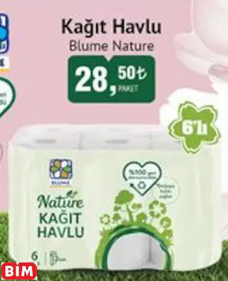 BLUME NATURE KAĞIT HAVLU BLUME NATURE KAĞIT HAVLU